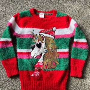 Holiday Time Festive Red and Green Sweater